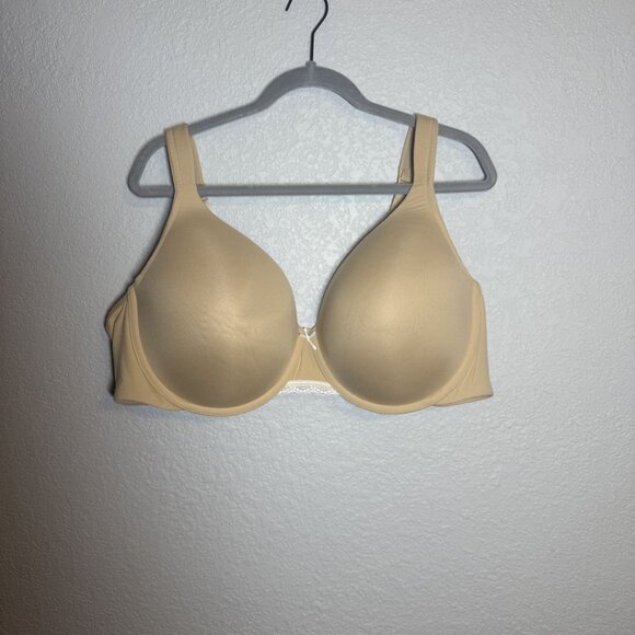 Light Beige Cacique Full Coverage Underwire Bra 50D With Lace Detail - Picture 1 of 6
